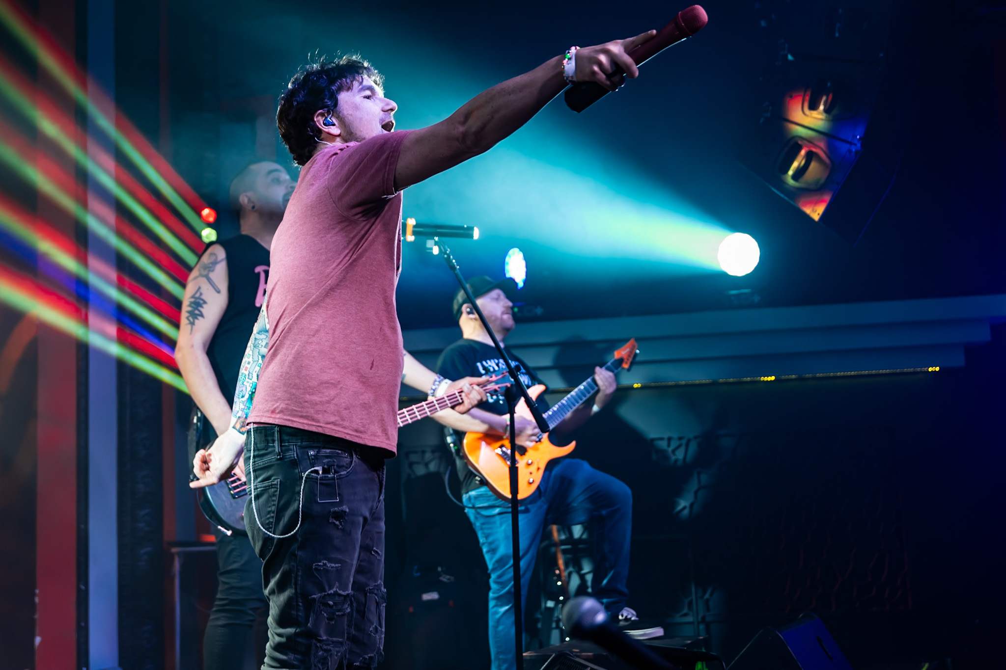 EMOtional Support performing live on stage